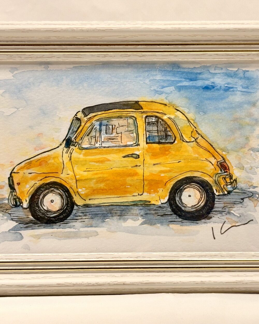 黄色い車